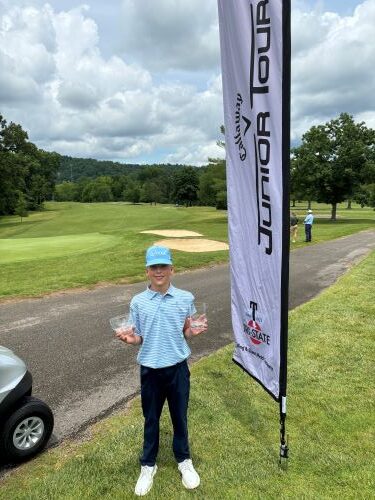 Casquette Tour Junior Black Fire Red | Golf Des Marques